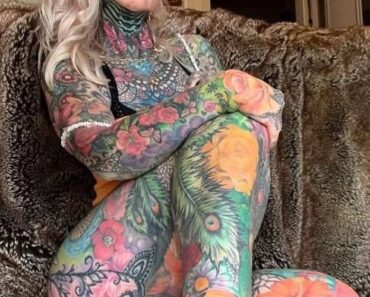 Grandmother reveals what she looked like before full body tattoos